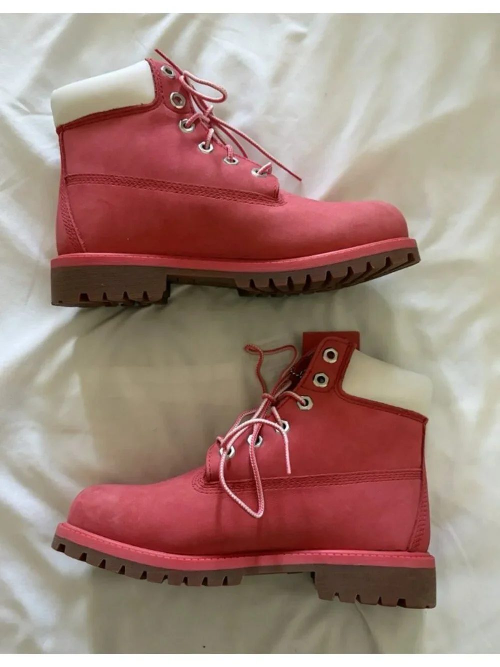 Timberland Girl’s Size 4.5Y Pink Waterproof Boots
